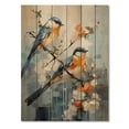 thumbnail image 3 of Designart "Birds modern Anglers" Animals Print on Natural Pine Wood, 3 of 5