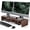 Brown, variant on Monitor Stand, Computer Monitor Riser for Desk, 2 Tiers Wood Desk Shelf with Storage, Desktop Organizer for PC, Laptop, Screen, Printer