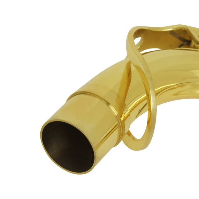 Brass Tenor Saxophone Bend Neck Solid Color Replacement 27.5mm Modified Upgrading Nozzle Woodwind Instrument Sax Part Accessories Silver