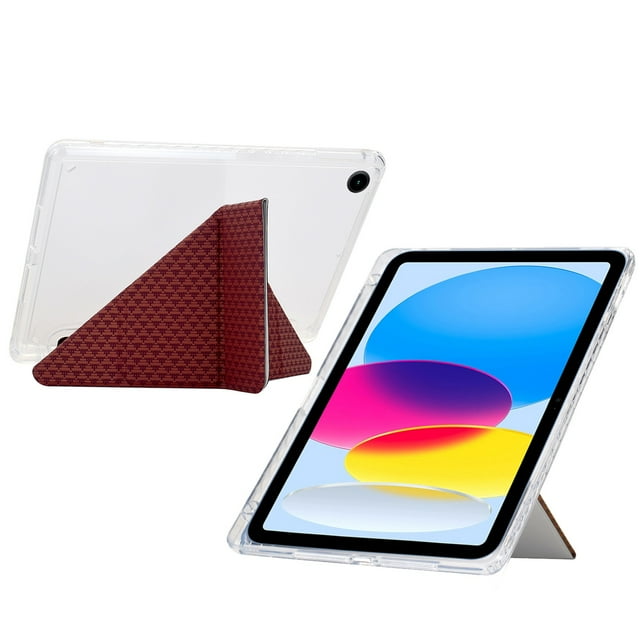 FOXDOCK Tablet Case for Samsung Galaxy Tab A11 Plus – Clear Acrylic Back, Auto Sleep/Wake, Tri-Fold Stand, Full Protection Tablet Cover