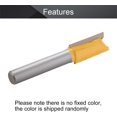 thumbnail image 3 of HUGFEGWE Straight Router Bits, 1/4-Inch Shank 3/8-Inch Cutting Dia Double Flute Carbide Router Bits, for Woodworking Milling Cutter DIY Tool, 2 Pcs CJB91-24062, 3 of 7