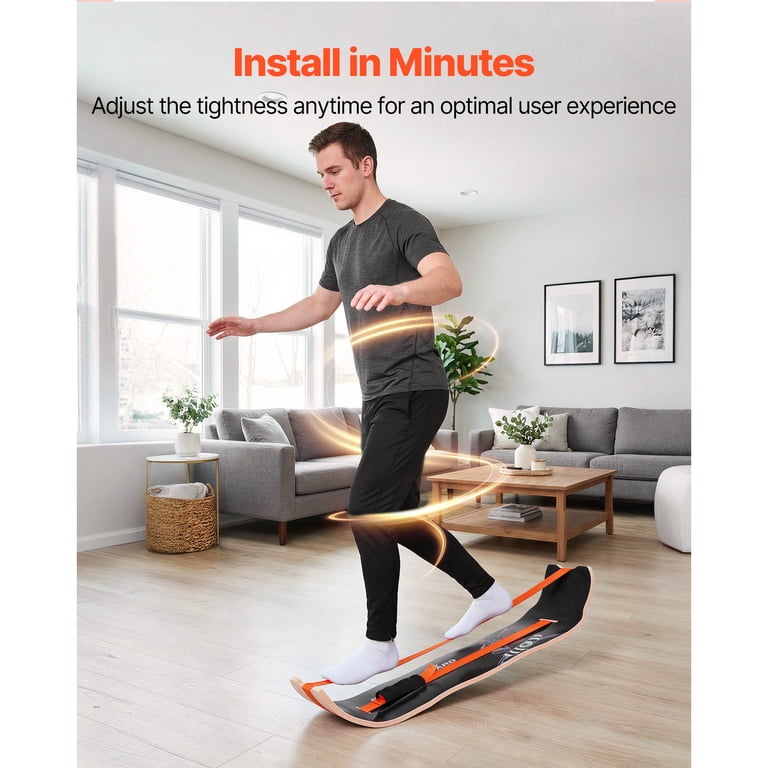 KFFKFF Wooden Balance Board, Curved Trainer for Adults, Durable