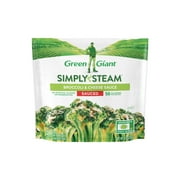 Green Giant Simply Steam Broccoli & Cheese Sauce, 10 oz Bag (Frozen Vegetables)