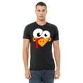 thumbnail image 2 of P&B Thanksgiving Silly Turkey Face Men's T-shirt, 2XL, Black, 2 of 5