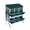 Green, variant on Chicken Nesting Box, Chickens Egg Laying Nest Boxes for Hens, 6/8/10 Compartment Chicken Coop Nesting Box with Removable Tray, Chicken Laying Box for Chicken