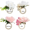 thumbnail image 5 of Anillos de Servilletas de Flores 12 Piezas, Soporte de Anillos de Servilletas, Soporte de Hebillas de Servilleta Floral de Decoraciones de Mesa, A, 5 of 5