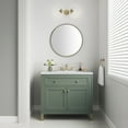 thumbnail image 3 of James Martin Vanities 36" Single Vanity, Smokey Celadon w/ 3 CM White Zeus Top, 3 of 6