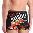 thumbnail image 4 of Kdxio Men's Boxer Briefs with Sushi Print - Comfortable and Breathable Underwear for Everyday Wear, 4 of 7