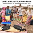 thumbnail image 4 of Altavoz Bluetooth Hopjuery Outdoor Portátil IPX4 Resistente al Agua, 4 of 6