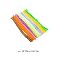 thumbnail image 3 of 100 Pack Pipe Cleaners 12 Inch, Assorted Fuzzy Chenille Stems Orange, Flexible Craft Pipe Cleaners for Floral Arrangements Wreath Making DIY Art Projects Decor, 3 of 6
