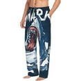 thumbnail image 2 of Balery Men'S Shark Pants,Sleepwear Pants,Pajama Pants,Pj Bottoms Drawstring And Pockets-Small, 2 of 9
