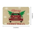 thumbnail image 3 of Bingfone Christmas Vintage Red Truck Door Mat 16"X24" Front Entrance Non-Slip Low Profile Washable For Entryway, 3 of 9