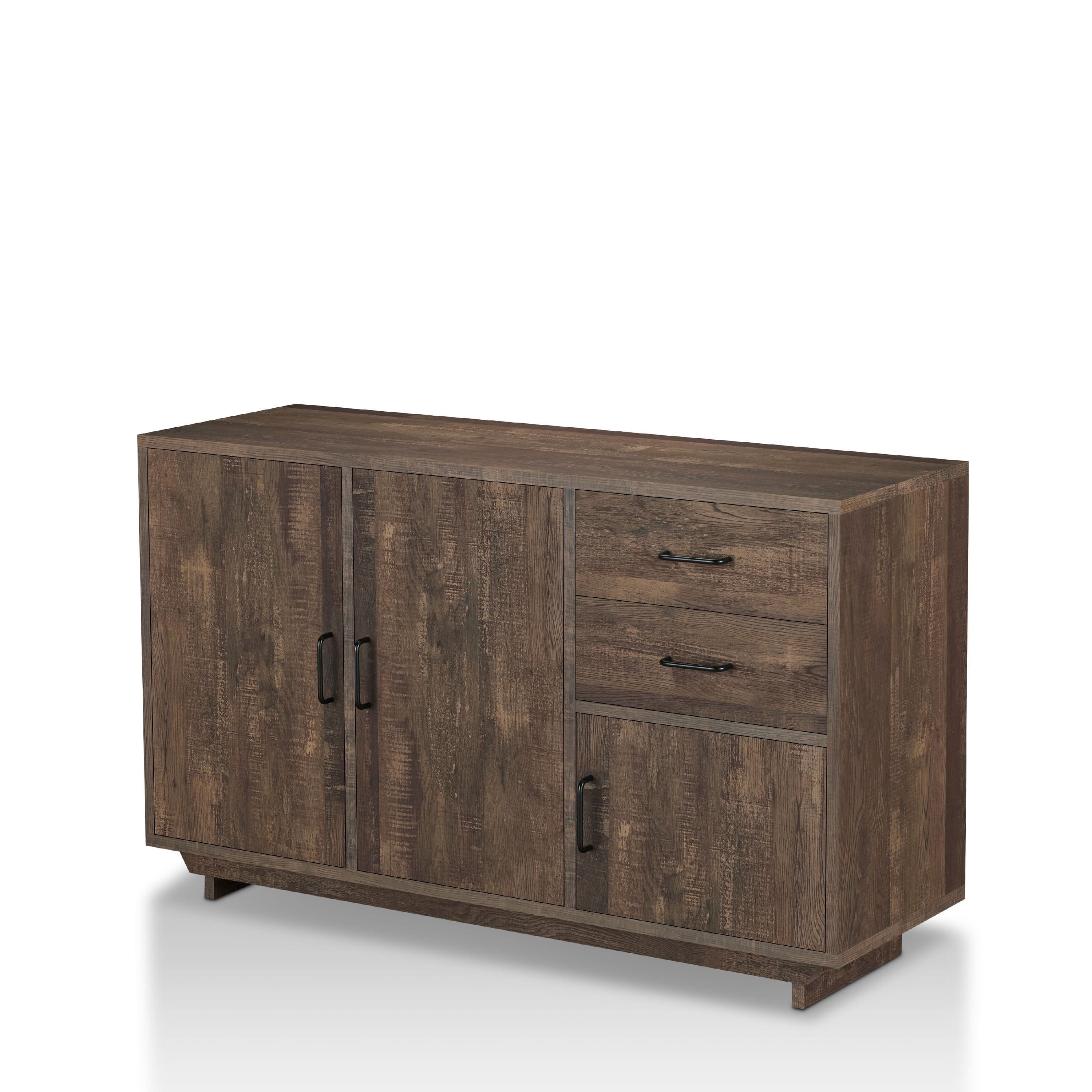 Furniture of America Peter Multi-Storage Buffet, Reclaimed Oak