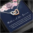 thumbnail image 3 of Mother Of The Groom Necklace, Hearts Necklace From Groom To Mom, Future Mother In Law, Wedding Present, From Groom, Message, Necklaces with Meaningful Messages Card Inside, 3 of 6