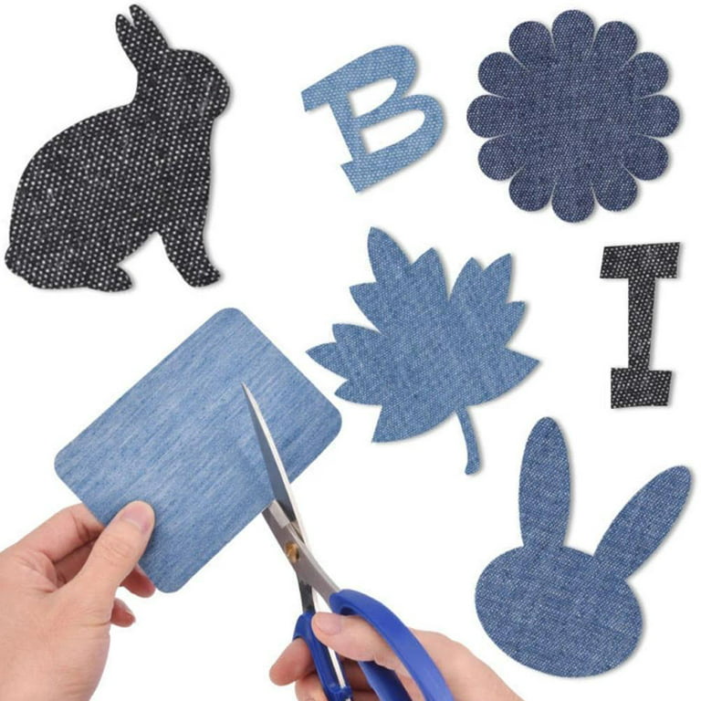 Blue Color Letter Patches A z Iron On Heat Repair Patches - Temu