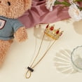 thumbnail image 4 of Pet Rhinestone King Crown Rhinestone Dog Crown with Adjustable Strap Party Costume Accessories Golden Queen Crowns for Small Dog Cats, 4 of 8