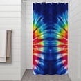 thumbnail image 2 of Colorful Tie Dye Symmetric Pattern Shower Curtain 36"x72" ,Bathroom Decorative Shower Curtains Set with 12 Hooks,Modern Waterproof Washable Shower Curtain, 2 of 6