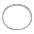 thumbnail image 2 of Sterling Silver Bracelet CZ Cubic Zirconia 10 mm in Brilliant Embers 202 Stone Micro Pav‚ Buckle Hinged Bangle, 2 of 4