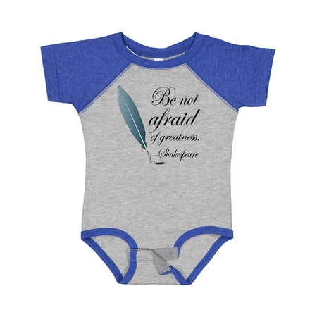 

Inktastic Shakespeare Be Not Afraid of Greatness Gift Baby Girl Bodysuit