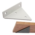 thumbnail image 2 of Soporte fijo Injueey 4 piezas para instalación de estante de pared invisible negro, 2 of 6