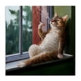 thumbnail image 5 of Stupell Industries House Cat Smoking Lounging in Window Pane,36 x 36,Designed by Lucia Heffernan, 5 of 5