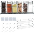 thumbnail image 1 of Especieros de metal - juego de 2 - para especias, como estante de cocina, inserto de armario, organizador, estante de baño, decoración, etc. - perfecto para nuestros tarros de especias - aproximadamente 29 x 6 x 6 cm Vhermosa MZQ-0326, 1 of 8