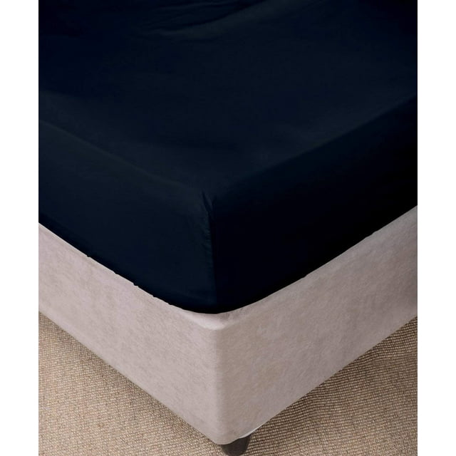 1100 Thread Count 3 Piece (1- Fitted Sheet + 2- Pillow cover) 10 Inch Deep Pocket 100% Egyptian Cotton Solid Pattern