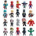 thumbnail image 2 of 20-24-26 piezas/set Marvel Avengers superhéroe Spider Man US Captain Iron Thunder muñeca de acción regalo de cumpleaños y Navidad para niños, 2 of 5