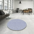 thumbnail image 4 of Ahgly Company Machine Washable Indoor Rectangle Transitional Lavender Blue Area Rugs, 4' x 6', 4 of 7