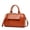 sunset yellow, variant on Genuine Leather Women's Smooth Boston Crossbody Bag, Barrel Satchel Purse, Top Handle