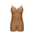 thumbnail image 6 of UPPADA Womens Plus Size Tankini Swimsuit Two Piece Tummy Control Bathing Suits Swim Tops and Shorts Swim Set Comfy Swimwear With Shorts Khaki Swimsuit,XL, 6 of 8