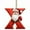X, variant on Luoshdecor 26 Letter Ornaments Christmas Tree Decoration,Acrylic Personalized Santa Claus Initial Letter Decor for Tree DIY Craft Christmas Fireplace Party(B)