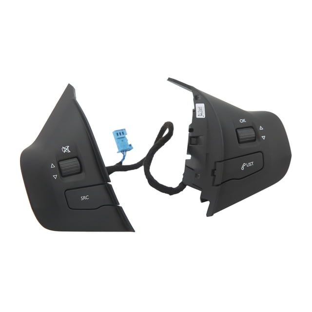 Interruptor Del Volante Del Coche, Práctico Botón De Control Del Volante Multifunción De Alto Rendimiento Negro Para Actualización