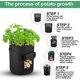 thumbnail image 3 of Bolsa de cultivo Bolsas de cultivo, bolsas transpirables para plantar en interiores, bolsa de verduras práctica y duradera, 3 of 5