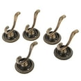 thumbnail image 5 of 5Pcs Antique Door Hanger Zinc Alloy Coat Wall Hooks with Screws 5.4cm, 5 of 5