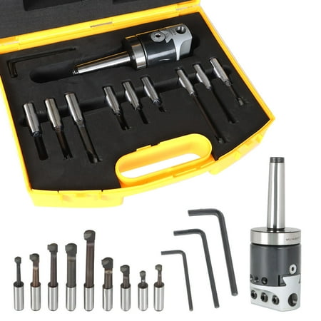

PET-U Boring Head 2 (7/8-20) With MT2 Shank 3/8-16 and 9Pc 1/2 Shank Boring Bar Sets