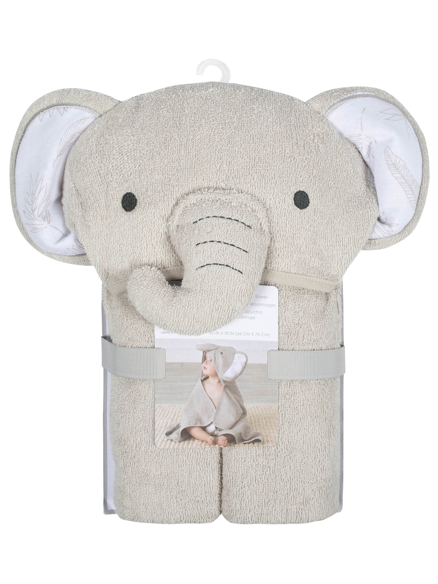 Just Born Baby Girl or Boy or Unisex Hooded Character Towel