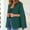 Green, variant on womens cape blazer split sleeve open front casual jacket coat formal workwear pink m