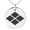 Silver, variant on Stainless Steel Takeda Samurai Crest Engraved Small Medallion Circle Charm Pendant Necklace