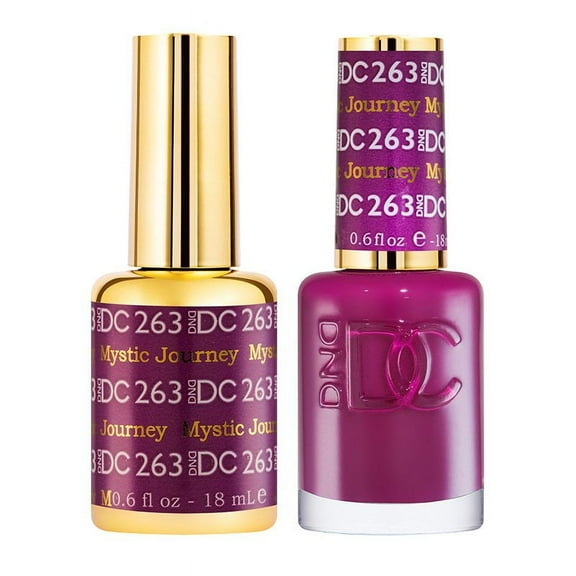 DND DC Soak Off Gel Polish Matching Nail Polish Duo 263 Mystic Journe