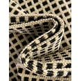 thumbnail image 2 of Unique Loom Outdoor Border Collection Area Rug - Frame (5' 1" x 8' Rectangle Black/Ivory), 2 of 9