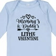 thumbnail image 4 of Inktastic Mommy Daddy Little Valentine Boys or Girls Long Sleeve Baby Bodysuit, 4 of 5