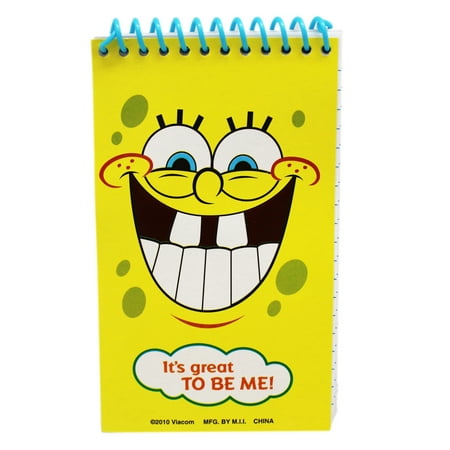 Spongebob Squarepants "It's Great to be Me!" Top Spiral Notepad