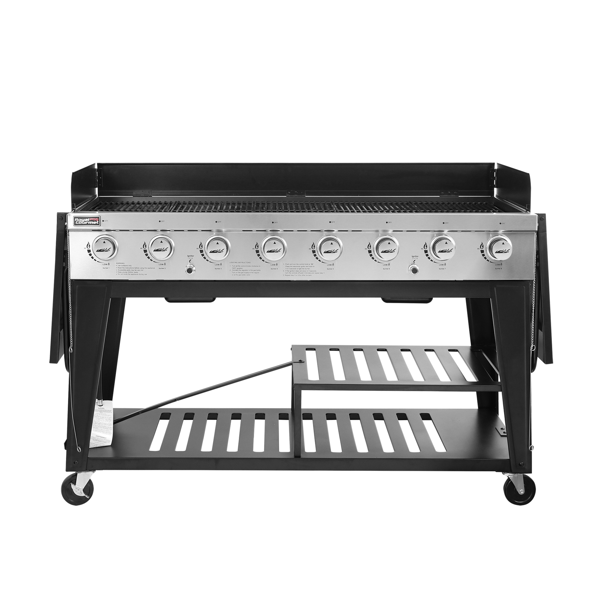 Royal Gourmet GB8001 8-Burner BBQ Gas Propane Grill Outdoor Large Party - image 3 of 12