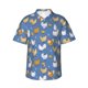 thumbnail image 1 of Balery Chicken Family Camisas hawaianas de manga corta para hombre, camisas playeras de corte holgado, camisas de vacaciones con botones,Small, 1 of 7