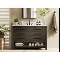 thumbnail image 2 of Elegant Kitchen and Bath 48 inch Single Bathroom Vanity in Mocha Brown with backsplash, 2 of 10