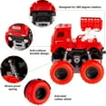 thumbnail image 3 of SDOTXA 1pc Fire Engine Monster Truck Toy - 4x4 Friction Powered Push and Go Vehicle with Realistic Fire Engine  - Perfect Christmas Birthday Party Gift for 3-9 Year Old Boys and Toddlers, 3 of 7