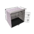 thumbnail image 6 of Floral Dog Crate Cover, Swirly Blossoming Spring Bouquets Branches Botanical Garden Pastel Yard Spring, Easy to Use Pet Kennel Cover Small Dogs Puppies Kittens, 7 Sizes, Lilac and White, by Ambesonne, 6 of 6
