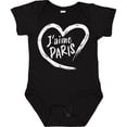 thumbnail image 3 of Inktastic J'aime Paris I Love Paris Heart Boys or Girls Baby Bodysuit, 3 of 5