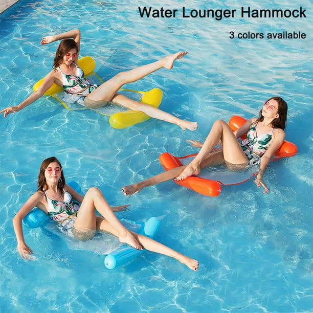 Inflatable Lounge Chairs Chaises longues gonflables Water Hammock